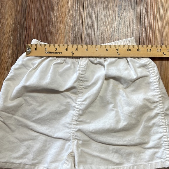 50s 70s Gym Shorts Mens White Medium Classic Cotton Permanent Press PE Class Vtg - Picture 5 of 10